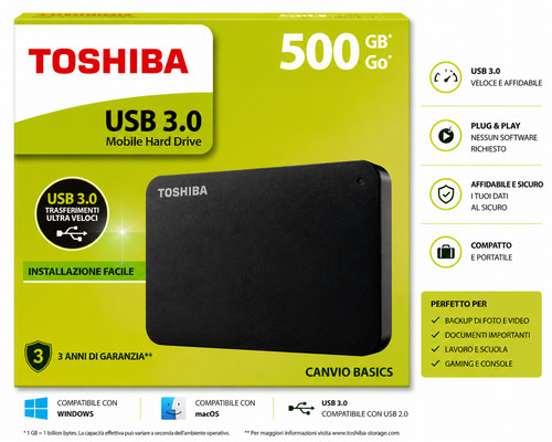 Hard disk esterno toshiba - hard,