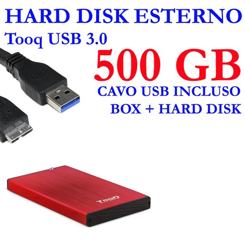 Hdd hard disk - esterno, 500gb