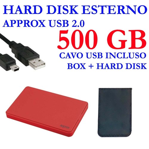 Hdd hard disk esterno 500gb - hdd,